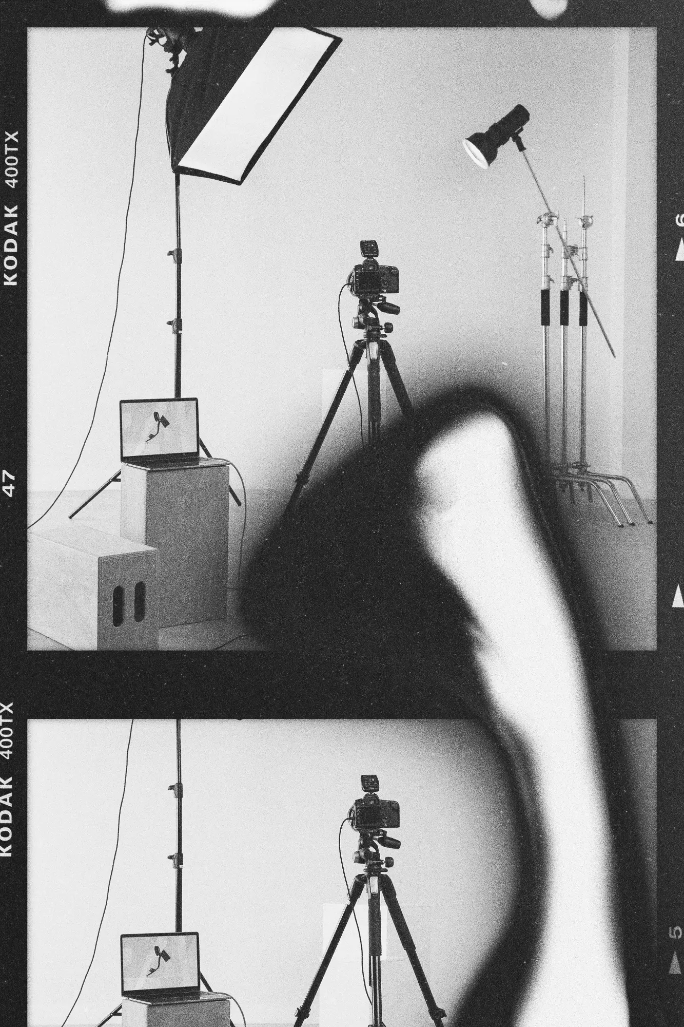 photomontage kodak polaroid photo shoot