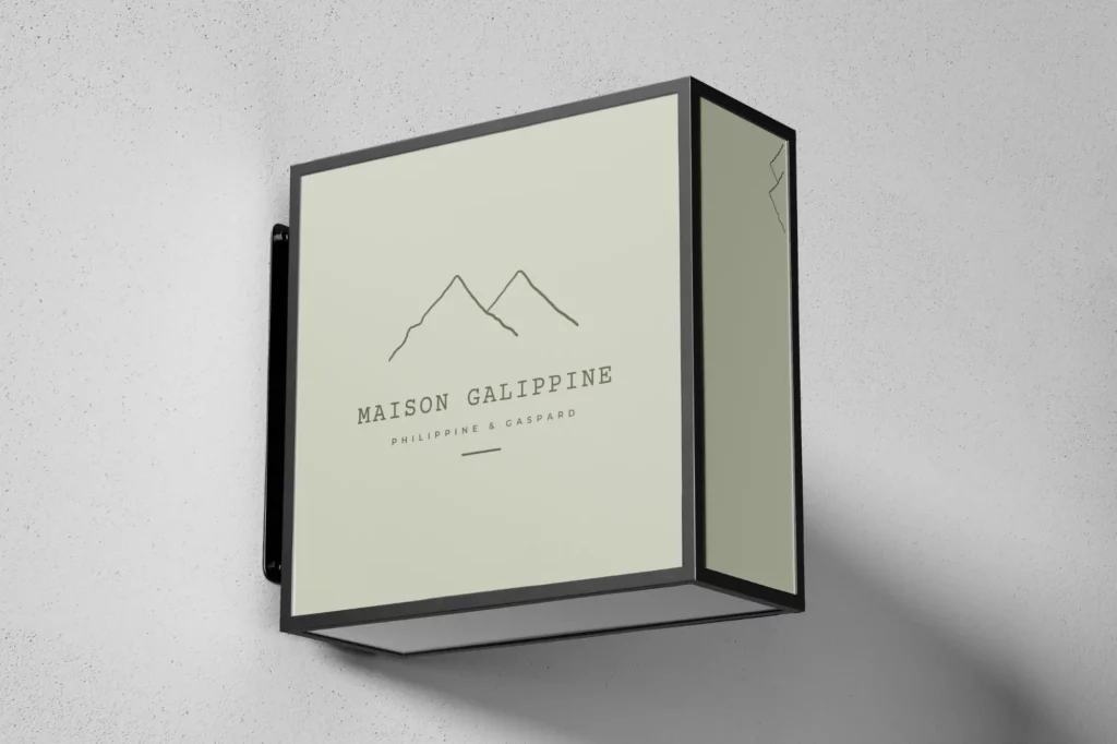 enseigne de magasin maison gallipine